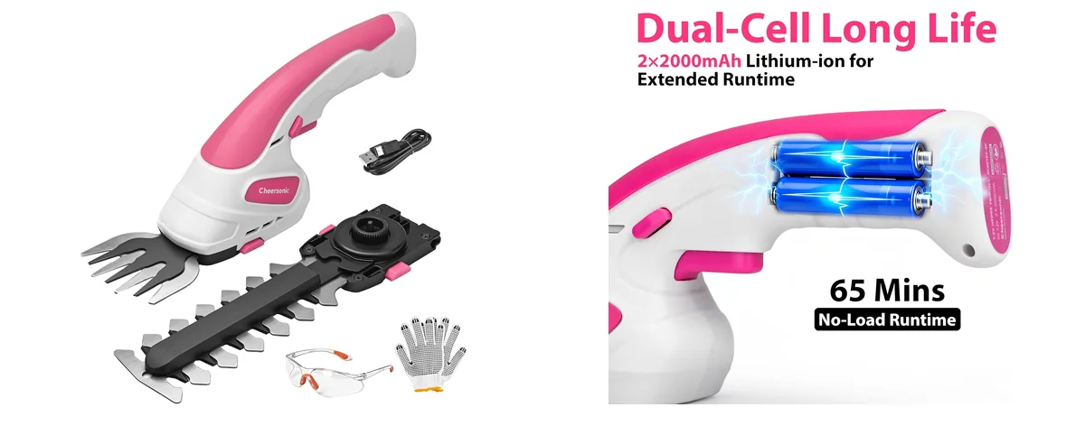 CHEERSONIC Cordless Grass Shear & Hedge Trimmer images