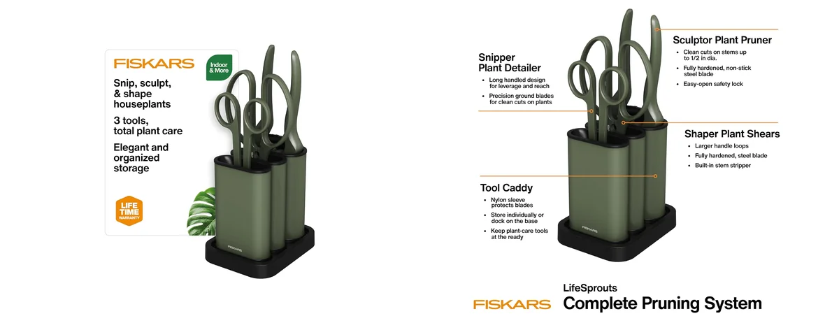 Fiskars Indoor Plant Care 3-Piece Set images