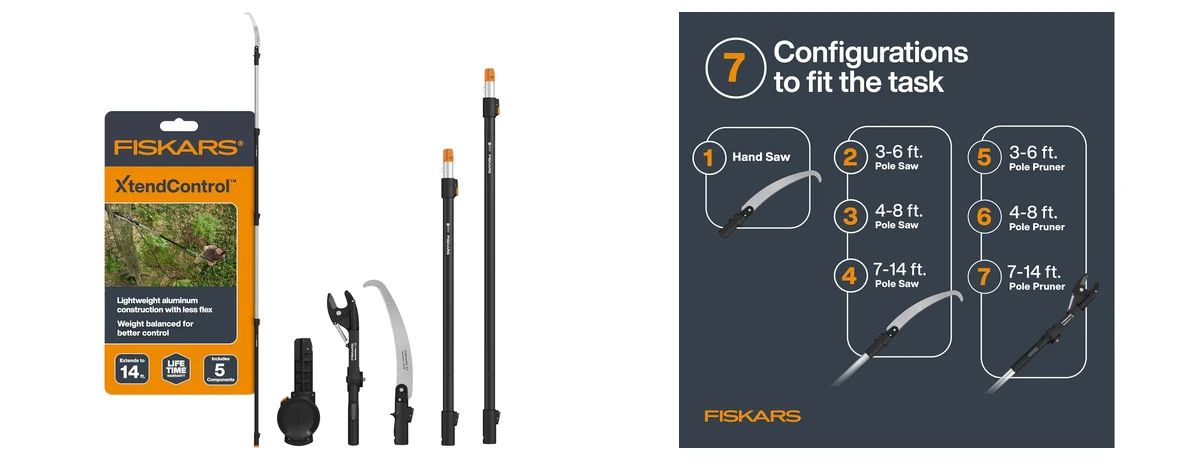 Fiskars XtendControl 14' Tree Pruner Kit images