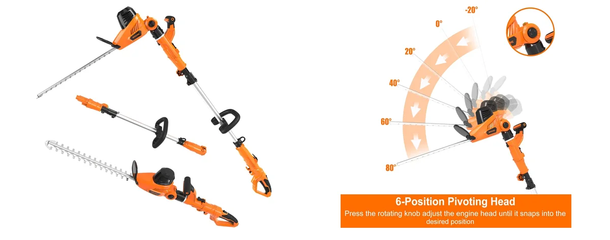 GARCARE 2 in 1 Electric Pole Hedge images