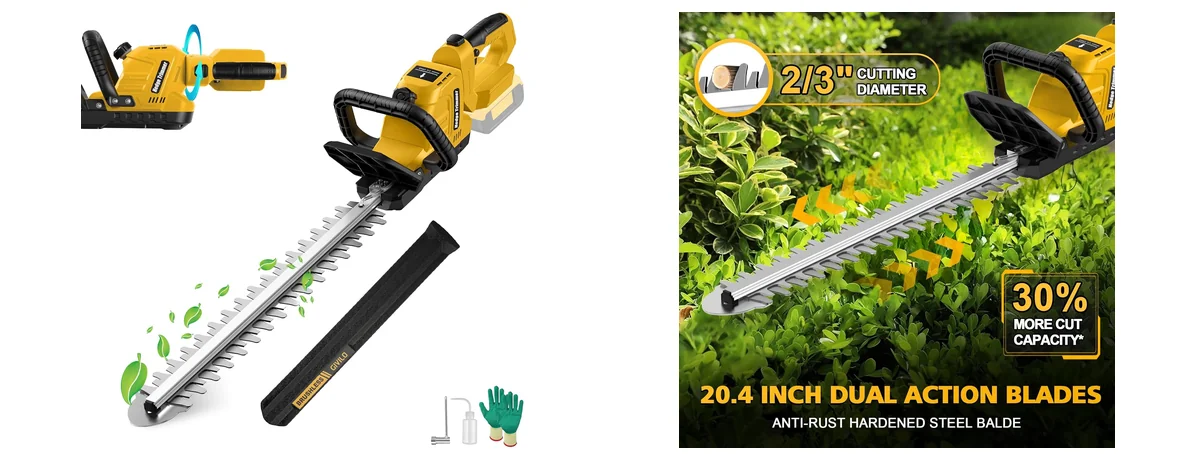 Givilo Electric Hedge Trimmer Cordless Compatible images