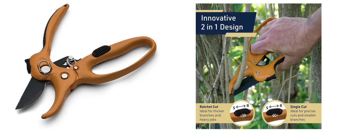 Kings County Tools Ratcheting Hand Pruner images