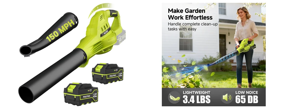 PULITUO Updated 4.0 Batteries, Green images