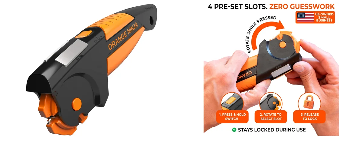 Sharp Pebble Orange Ninja 7-in-1 Garden Tool & images