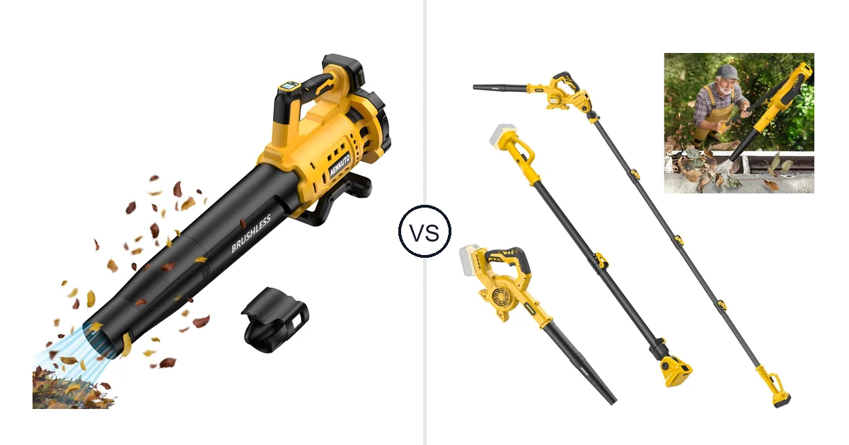 Comparison of Aenkuto Cordless Leaf Blower for DEWALT 20V and ADOTOCAM GZCYJ