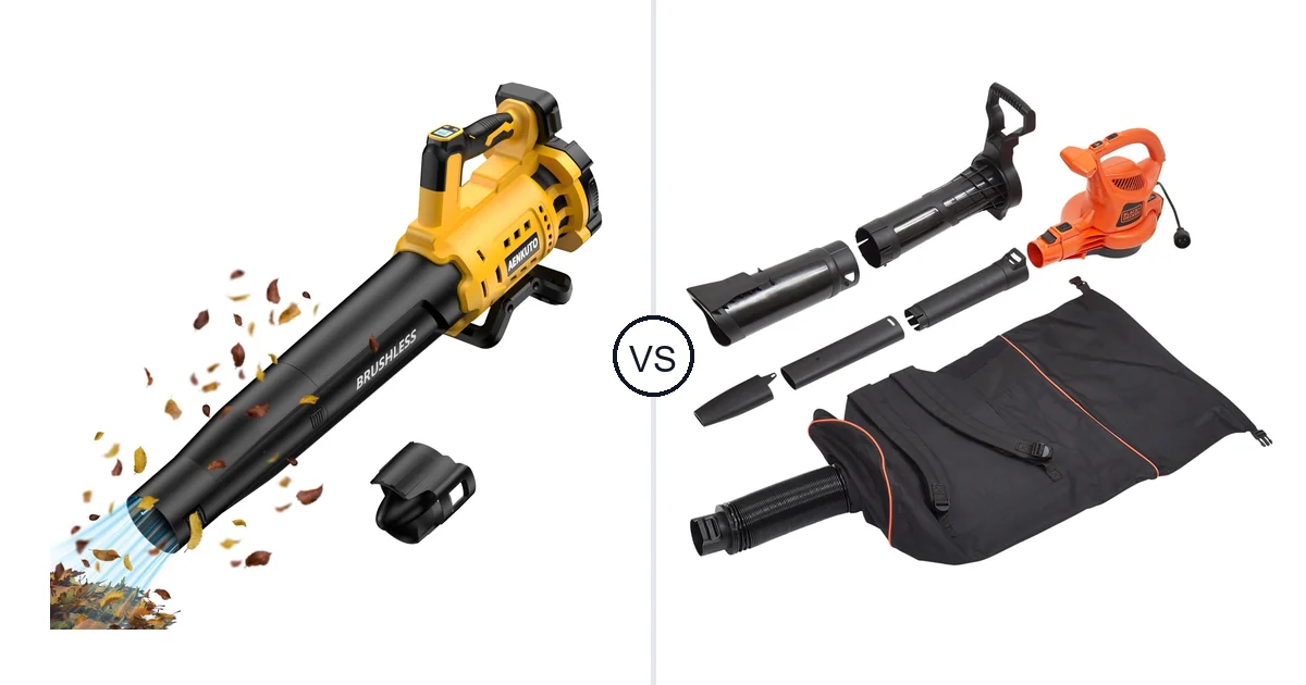 Comparison of Aenkuto Cordless Leaf Blower for DEWALT 20V and BLACK+DECKER BEBL7000