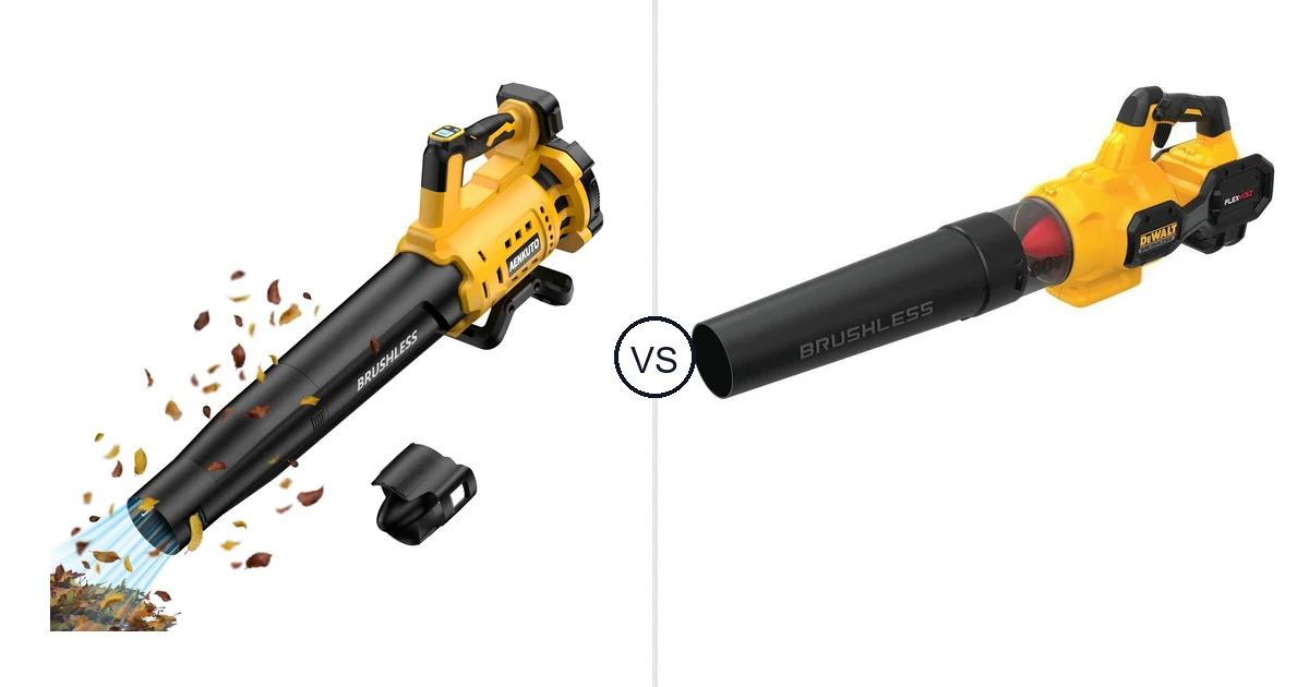 Comparison of Aenkuto Cordless Leaf Blower for DEWALT 20V and DEWALT Handheld