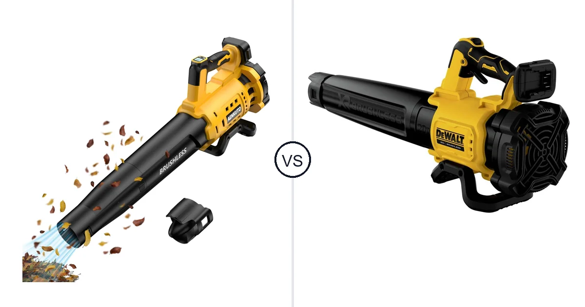 Comparison of Aenkuto Cordless Leaf Blower for DEWALT 20V and DEWALT DCBL722B