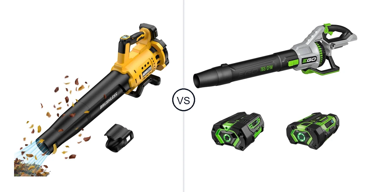 Comparison of Aenkuto Cordless Leaf Blower for DEWALT 20V and EGO Power+ LB7654