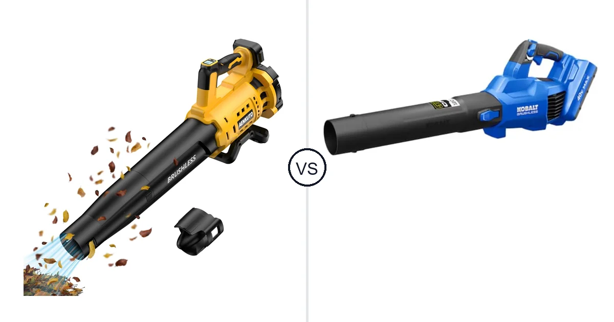 Comparison of Aenkuto Cordless Leaf Blower for DEWALT 20V and SPPRANDOM Handheld