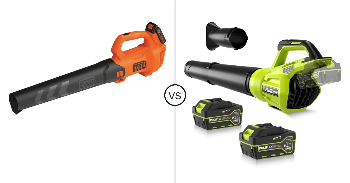 Comparison of BLACK+DECKER BCBL700D1 and PULITUO Leaf Blower Cordless