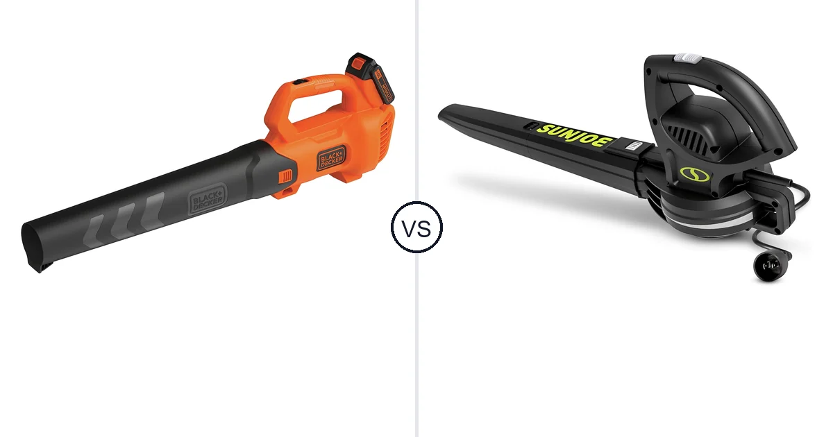 Comparison of BLACK+DECKER BCBL700D1 and Sun Joe SBJ597E