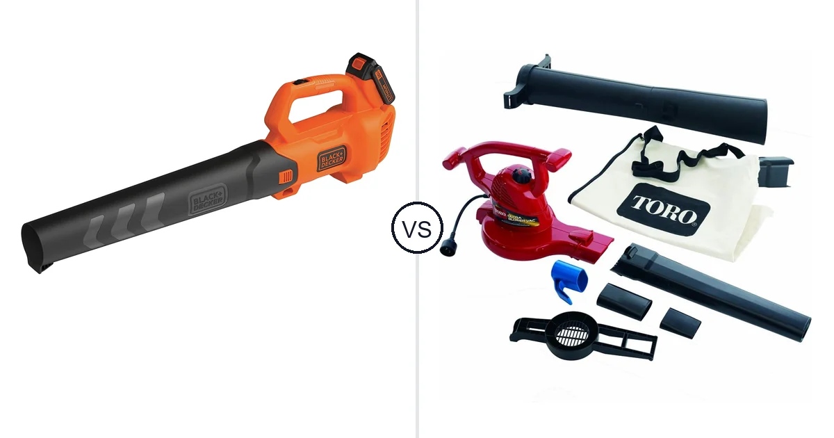 Comparison of BLACK+DECKER BCBL700D1 and Toro Handheld