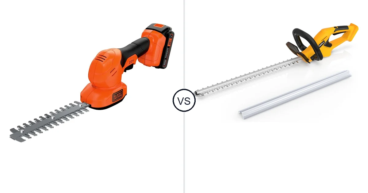BLACK+DECKER BCSS820C1 vs HEINPRO Cordless Hedge Trimmer Comparison