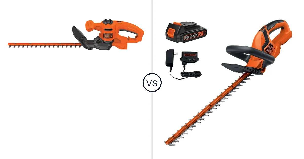 BLACK+DECKER BEHT150 vs LHT2220: Best Hedge Trimmer for You