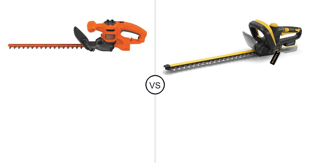 BLACK+DECKER BEHT150 vs IEBUDA 22-Inch: Best Hedge Trimmer for Your