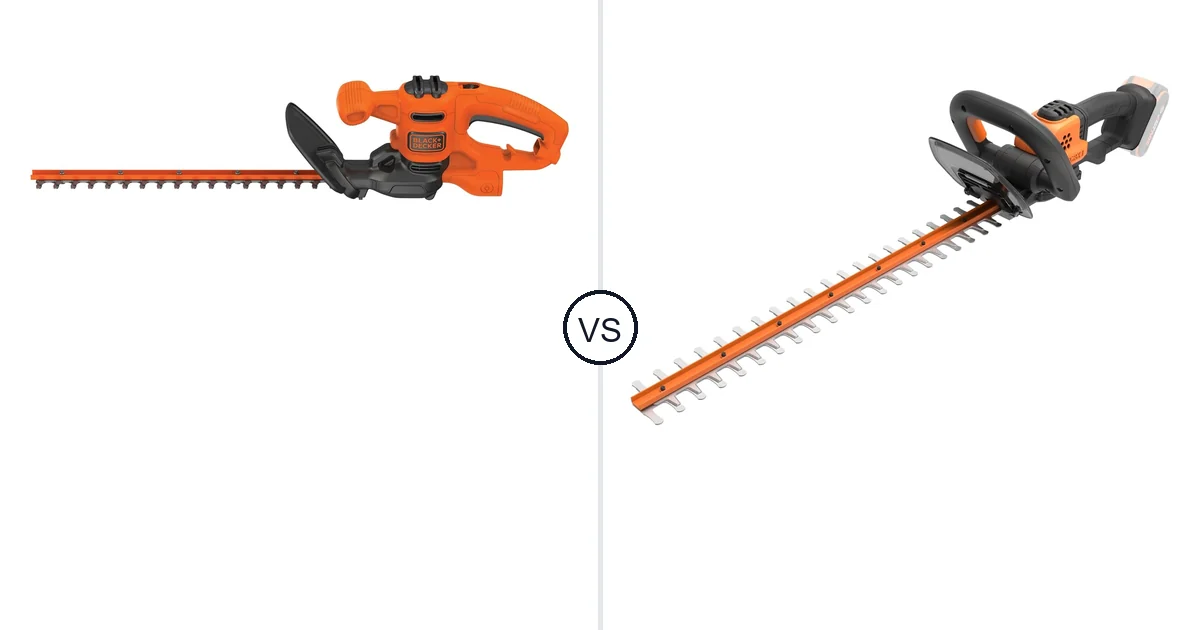 BLACK+DECKER BEHT150 vs WORX WG261: Hedge Trimmer Comparison (Key