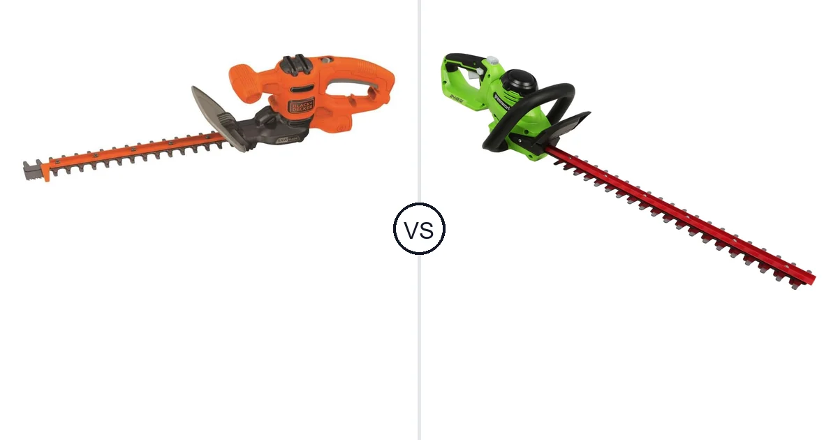 BLACK+DECKER BEHTS125 vs Greenworks 24V: Hedge Trimmer Comparison