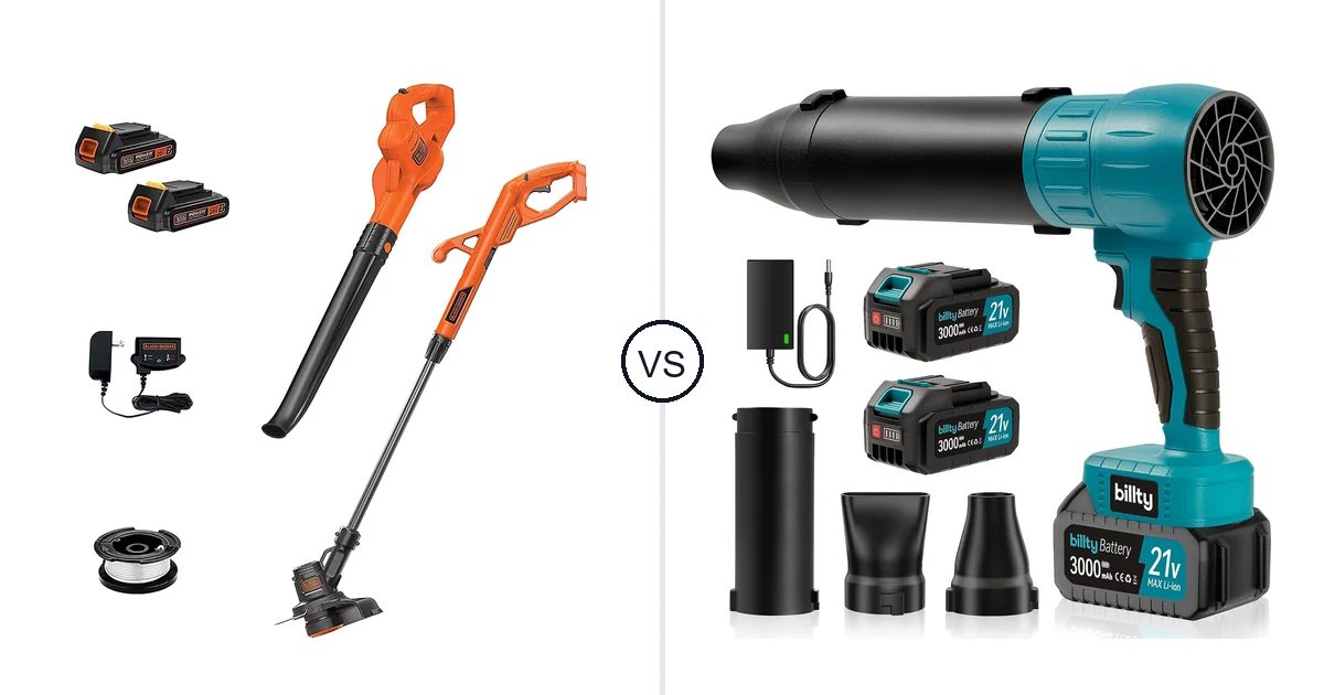 BLACK+DECKER LCC222 vs Billty Cordless Leaf Blower: Key Differences