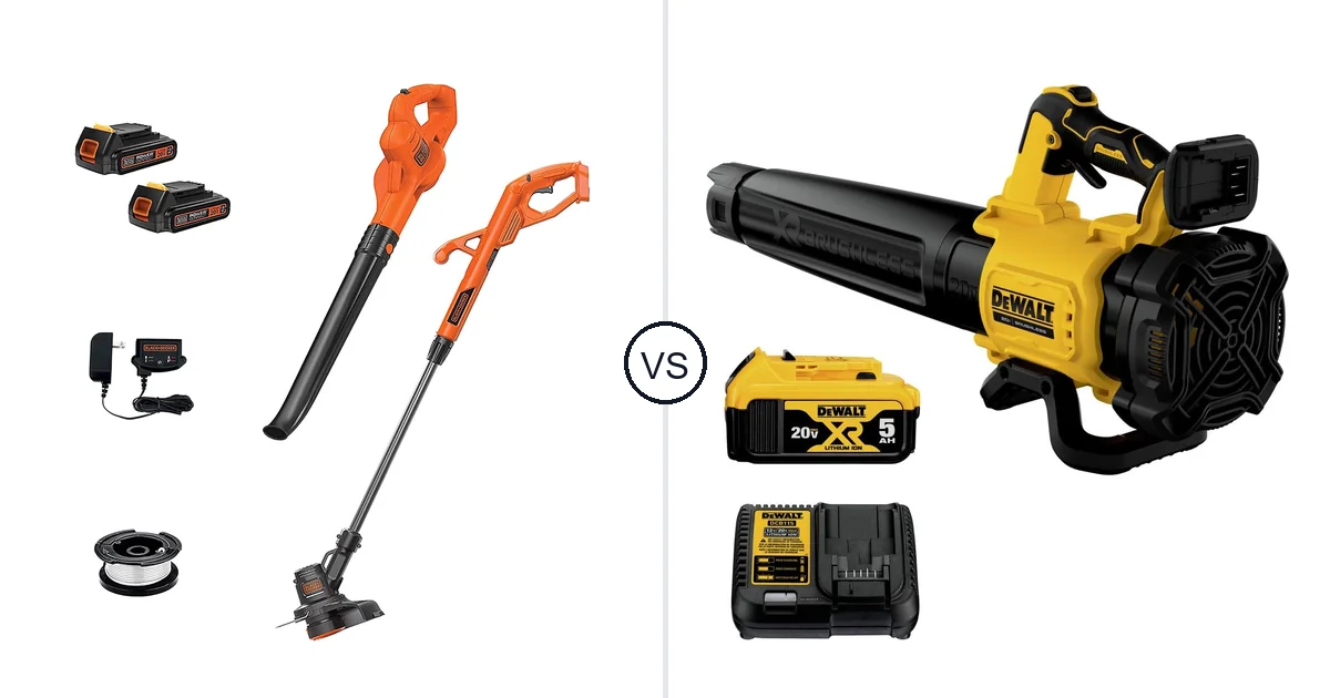 Comparison of BLACK+DECKER LCC222 and DEWALT DCBL722P1