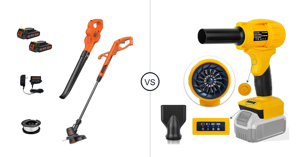BLACK+DECKER LCC222 vs Fargarloo TF08: Best Leaf Blower