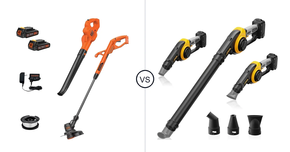 BLACK+DECKER LCC222 vs HEINPRO Cordless Leaf Blower: Key Differences
