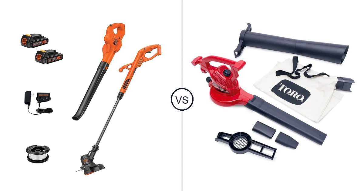 Comparison of BLACK+DECKER LCC222 and Toro 51619