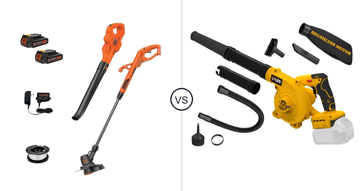 BLACK+DECKER LCC222 vs YAWV Leaf Blower: Vacuum Comparison (Key
