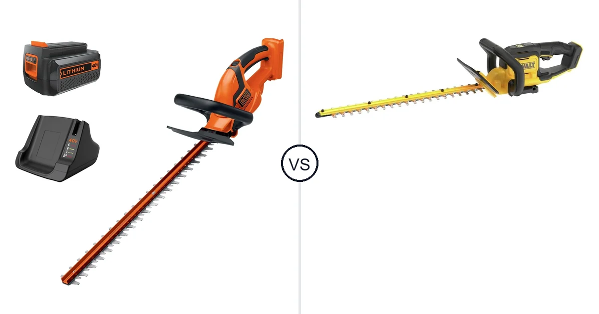 BLACK+DECKER LHT2436 vs DEWALT DCHT821B: Hedge Trimmer Comparison