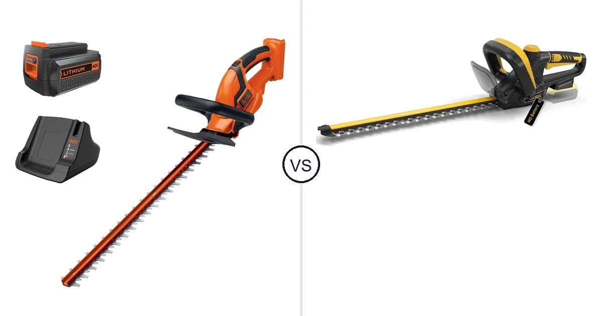 BLACK+DECKER LHT2436 vs IEBUDA 22-Inch: Best Hedge Trimmer