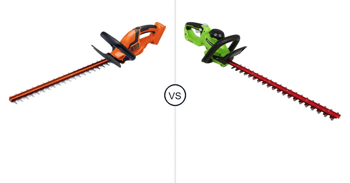 BLACK+DECKER LHT2436B vs Greenworks 24V: Hedge Trimmer Battle
