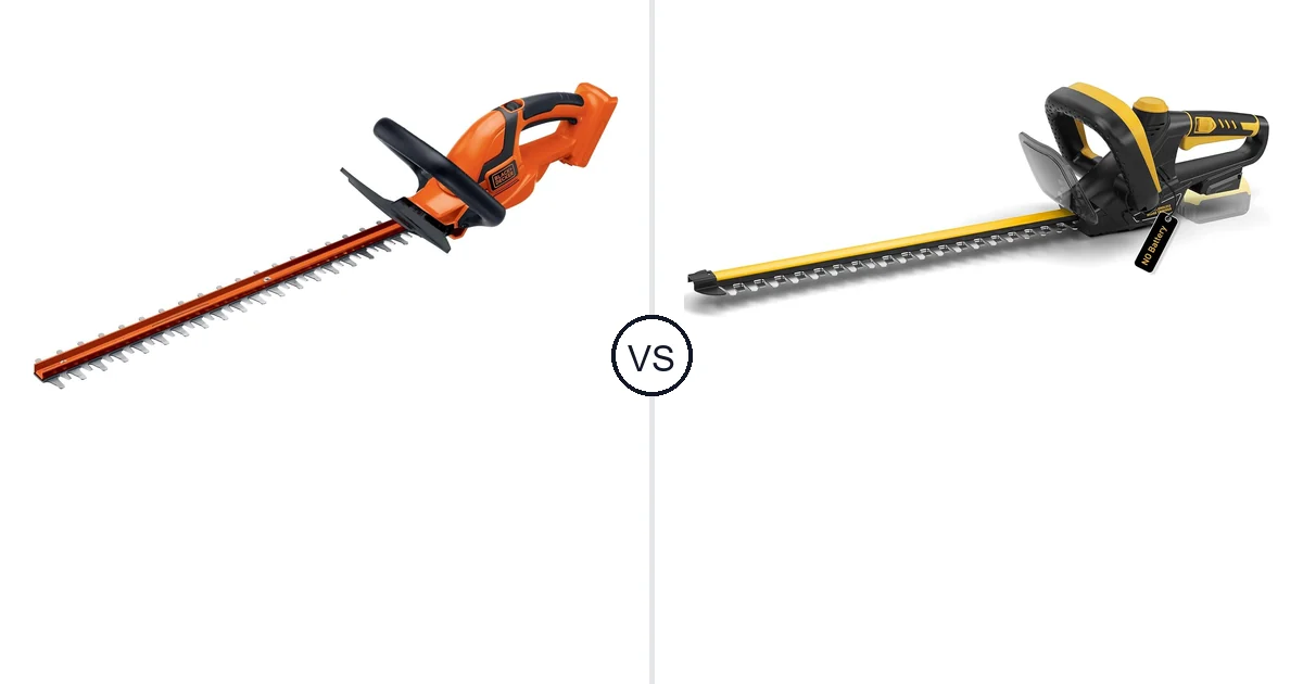 BLACK+DECKER LHT2436B vs IEBUDA 22-Inch Hedge Trimmer Comparison