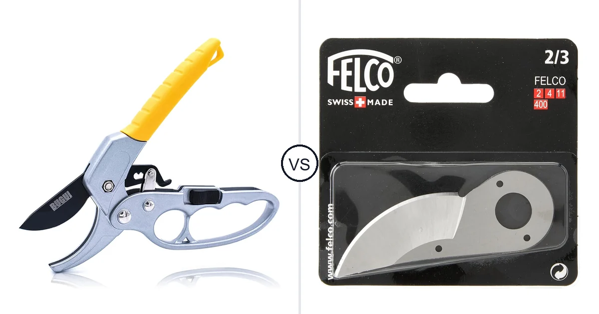 Comparison of BUGUI 8"RatchetShears(R012) and FELCO Classic