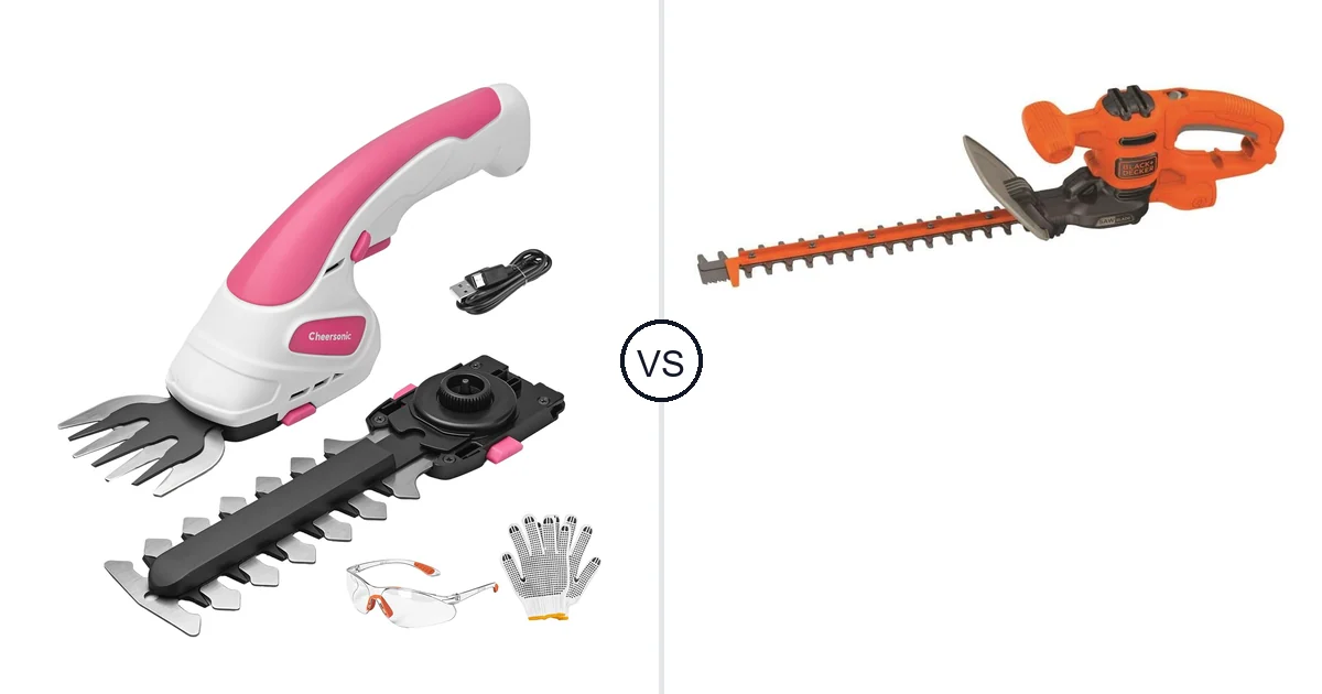 CHEERSONIC Cordless Grass vs BLACK+DECKER BEHTS125: Key Differences