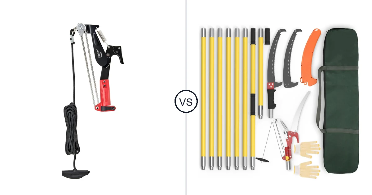 Comparison of Corona 1-1/4 and LETYANGER Pole Saws for Tree Trimming
