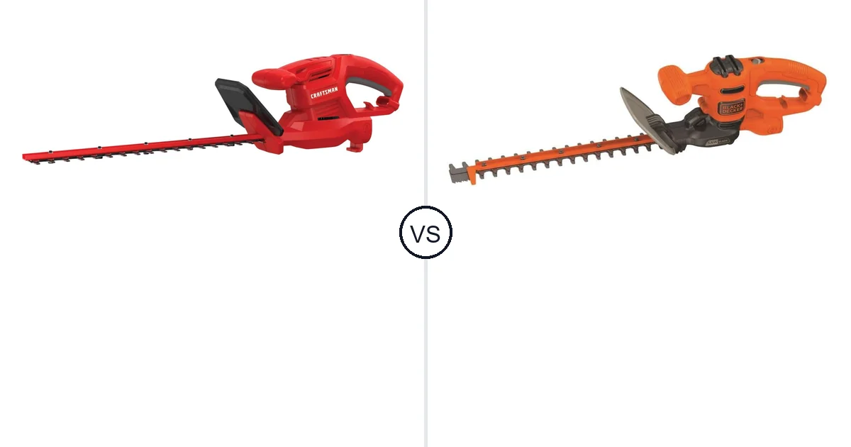 CRAFTSMAN CMEHT150 vs BLACK+DECKER BEHTS125: Which Hedge Trimmer