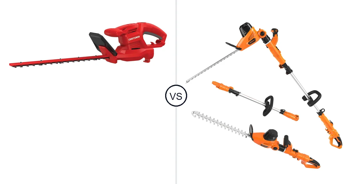 CRAFTSMAN CMEHT150 vs GARCARE 2 in 1 Hedge Trimmer Comparison