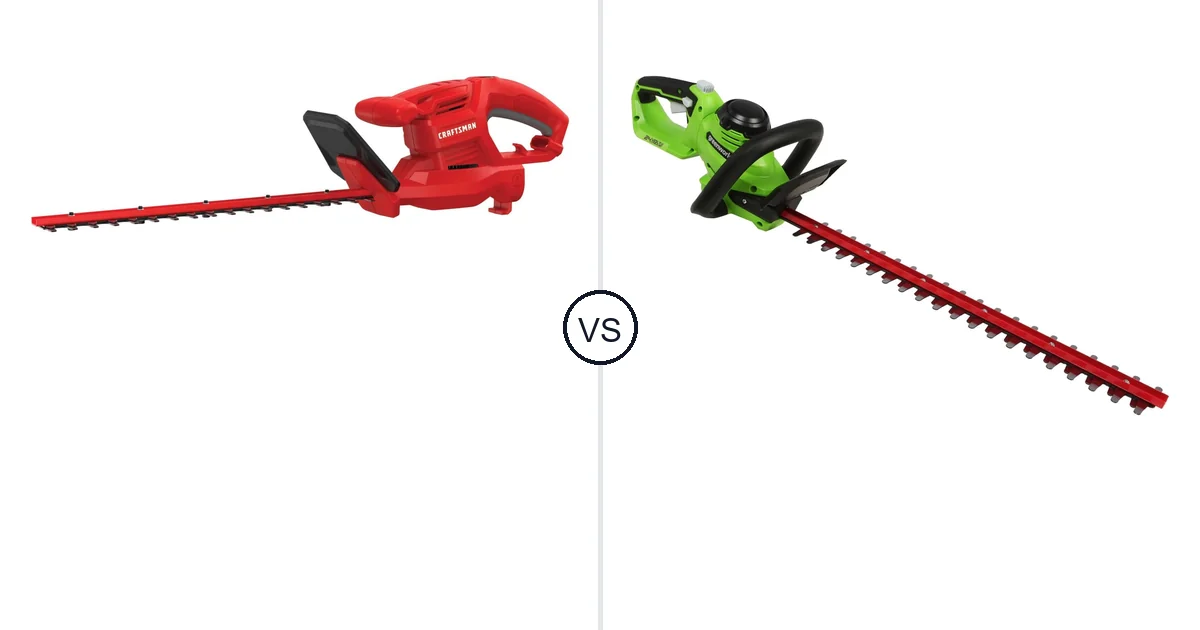 CRAFTSMAN CMEHT150 vs Greenworks 24V: Hedge Trimmer Showdown