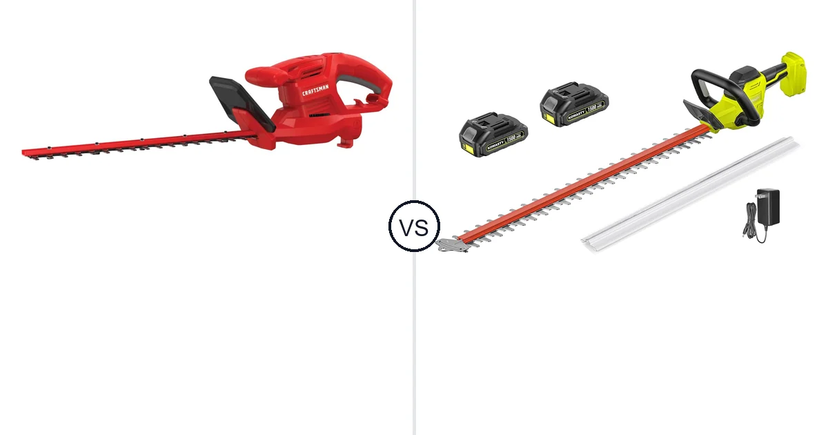 CRAFTSMAN CMEHT150 vs KOMASTY 22 Inch Hedge: Best Hedge Trimmer for