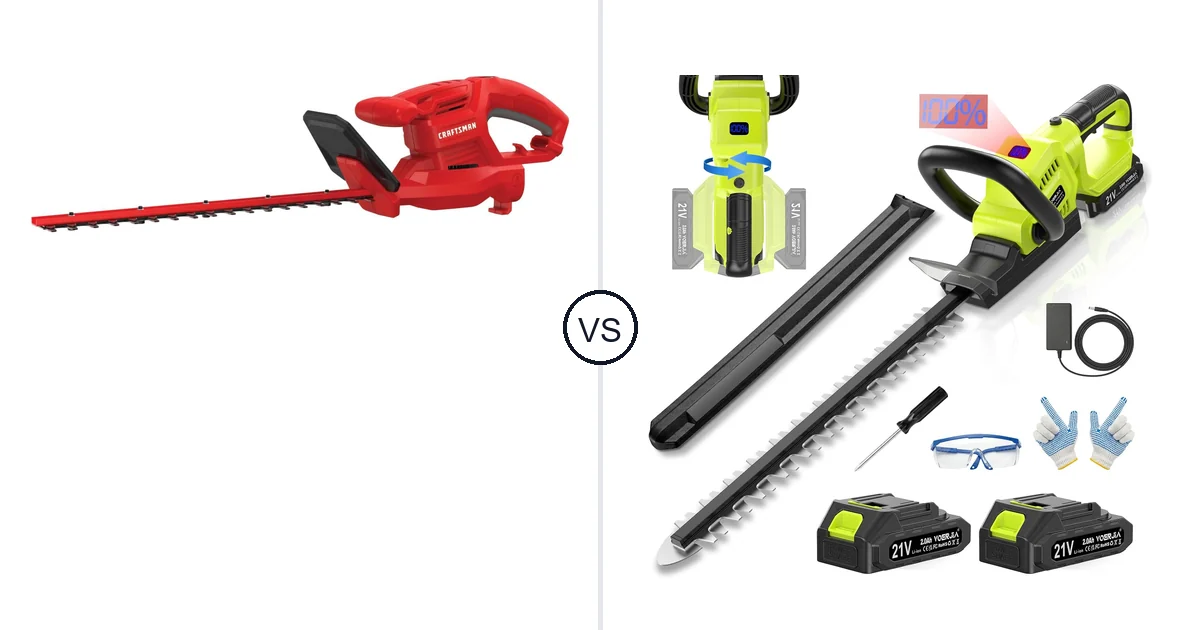 CRAFTSMAN CMEHT150 vs VOERJIA 3000RPM: Best Hedge Trimmer