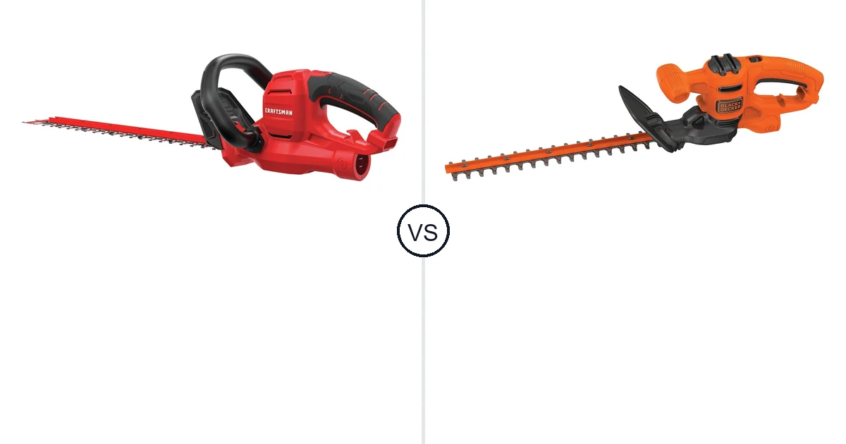Comparison of CRAFTSMAN CMEHTS8022 and BLACK+DECKER BEHT100
