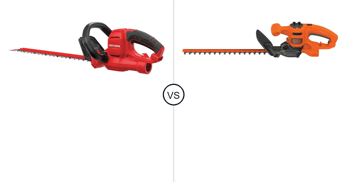 Comparison of CRAFTSMAN CMEHTS8022 and BLACK+DECKER BEHT150