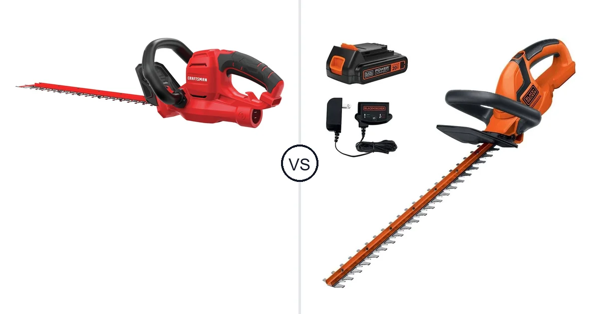 Comparison of CRAFTSMAN CMEHTS8022 and BLACK+DECKER LHT2220