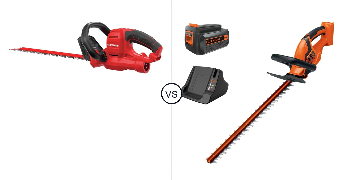 Comparison of CRAFTSMAN CMEHTS8022 and BLACK+DECKER LHT2436