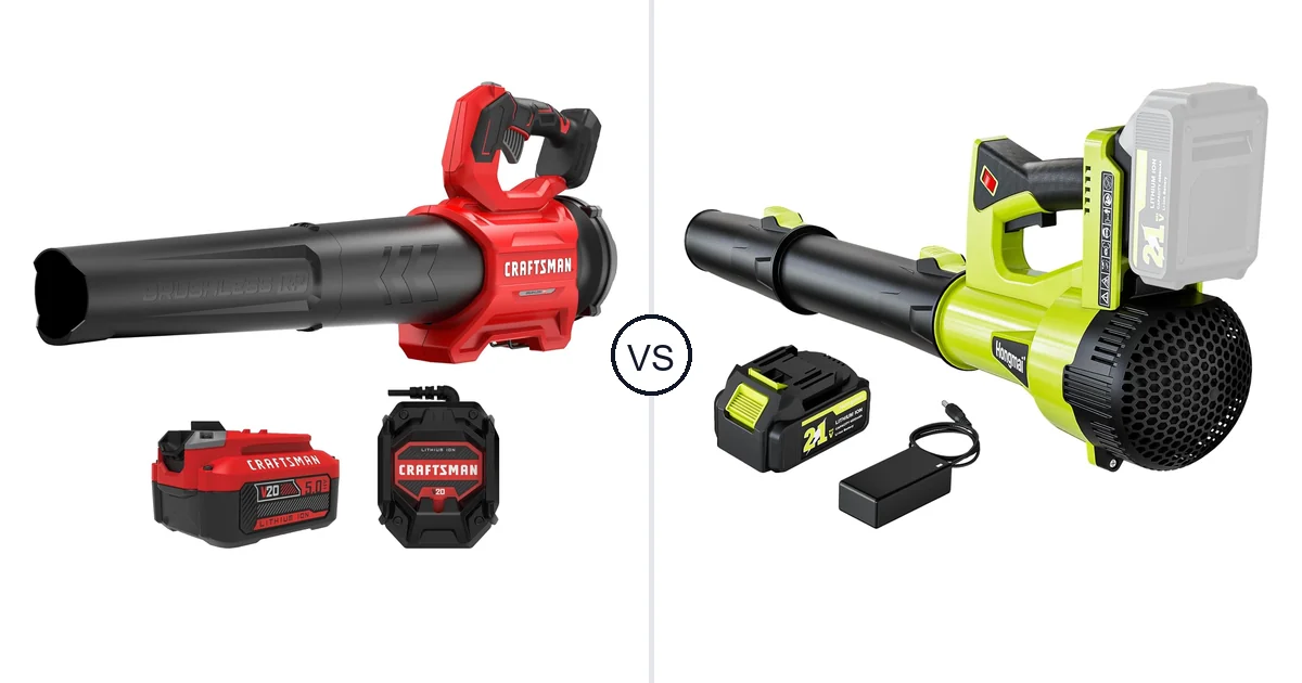 Comparison of CRAFTSMAN CRAFTSMAN V20* BRUSHLESS RP Blower (5.0Ah) and Hongmai Handheld