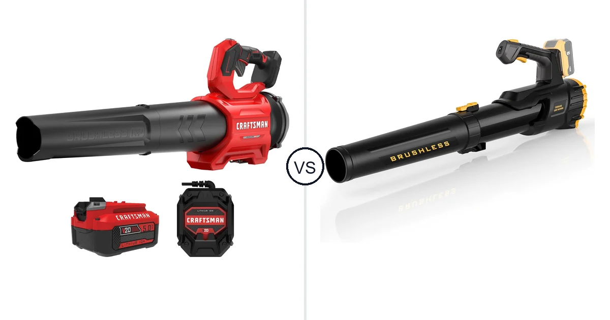 Comparison of CRAFTSMAN CRAFTSMAN V20* BRUSHLESS RP Blower (5.0Ah) and IEBUDA SX-CLB002-P02