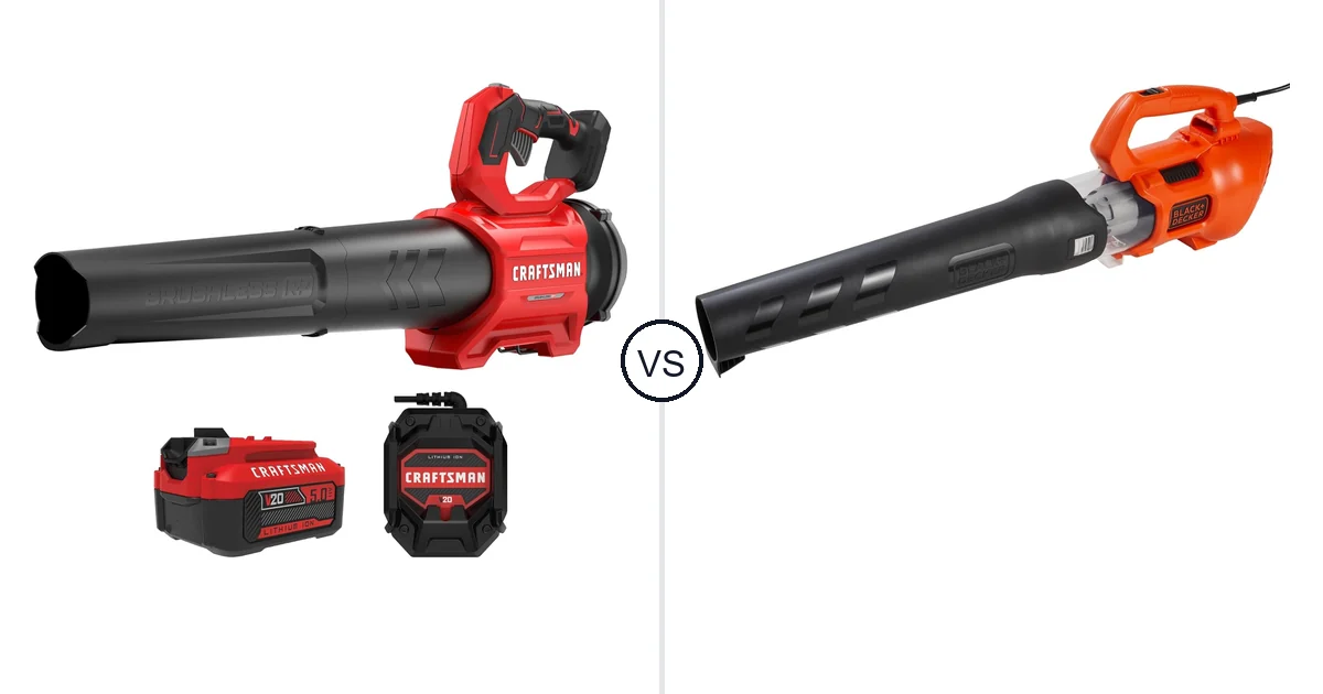 CRAFTSMAN V20* vs BLACK+DECKER BEBL750: Leaf Blower Comparison