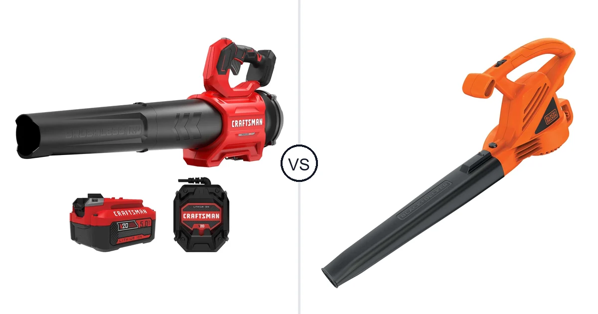 Comparison of CRAFTSMAN CRAFTSMAN V20* BRUSHLESS RP Blower (5.0Ah) and BLACK+DECKER LB700