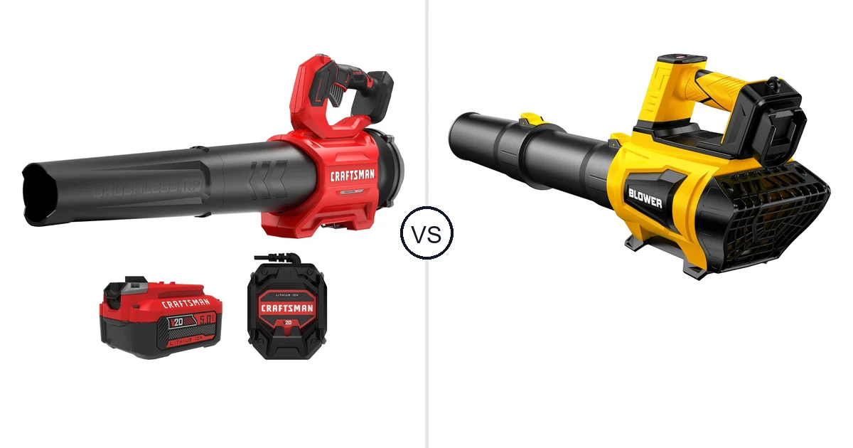 Comparison of CRAFTSMAN CRAFTSMAN V20* BRUSHLESS RP Blower (5.0Ah) and Restick 250MPH
