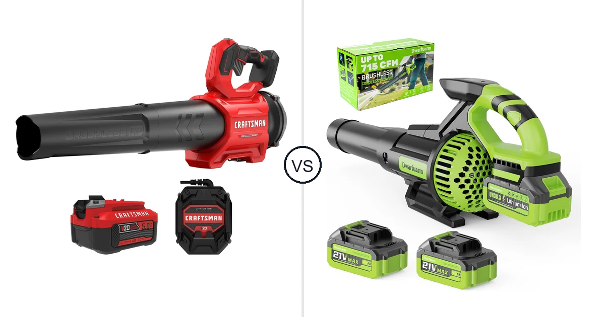 CRAFTSMAN V20* vs Dwarfuarm Leaf Blower: Best for You?